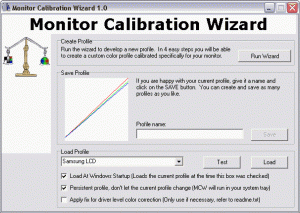 Monitor Calibration Wizard